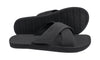 Indosole Essentials Cross Men Black Sandals eco-friendly casual footwear for men
