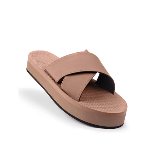 Indosole Essentials Cross Women Rust eco-friendly sandals for women