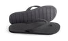 Indosole Essentials men's black flip flops eco-friendly comfortable sandals made from recycled materials