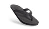 Indosole Essentials men's black flip flops eco-friendly comfortable sandals made from recycled materials
