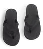 Indosole Essentials men's black flip flops eco-friendly comfortable sandals made from recycled materials