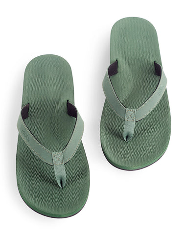 Indosole Essentials men’s leaf flip flops eco-friendly comfortable sandals made from recycled materials