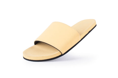Indosole Essentials Women’s Pollen Slides eco-friendly comfortable casual sandals in pollen color