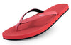 Indosole Essentials women coral flip flops eco friendly recycled tire sandals lightweight durable footwear