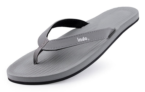 Indosole Essentials women granite flip flops eco friendly recycled tire sandals for women