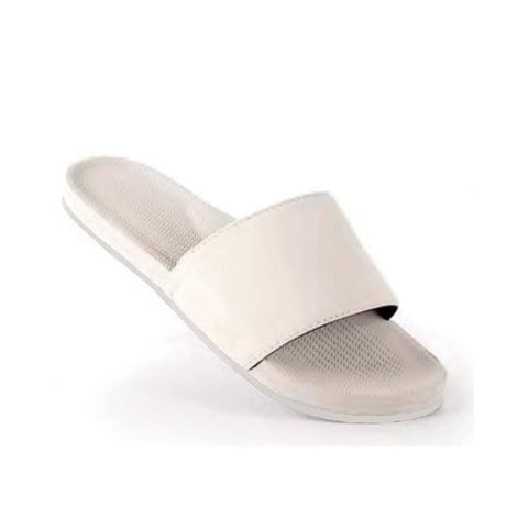 Indosole Women Sneaker Sole Slides Sea Salt eco-friendly recycled sandals