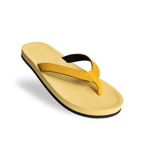 Indosole Women’s Essentials Flip Flops Honey Mustard eco-friendly recycled tire sandals for women