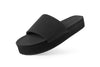 Indosole Women’s Essentials Platform Slides in Black eco-friendly sustainable footwear 