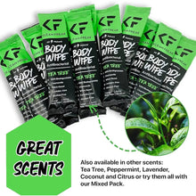 Klean Freak body wipes 100 pack with tea tree antibacterial cleansing wipes