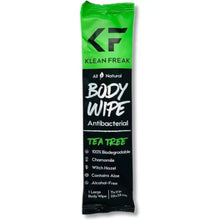 Klean Freak body wipes 100 pack with tea tree antibacterial cleansing wipes