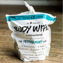 Klean Freak body wipes peppermint refreshing and convenient personal wipes