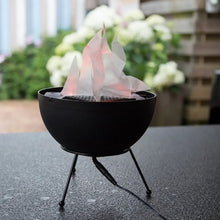 La Hacienda flicker flame lamp with realistic LED flame effect