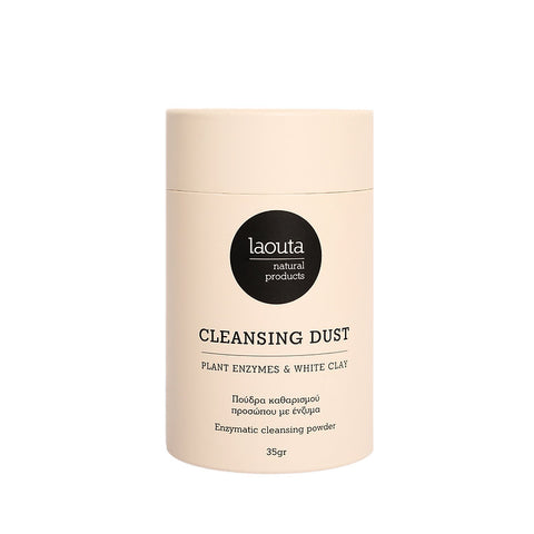 Laouta Cleansing Dust 35g natural powder face cleanser for deep skin cleansing and glowing skin