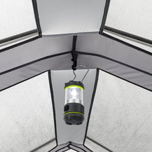 CORE EQUIPMENT 12-Person Lighted Instant Cabin Tent – 18’ x 10’ Spacious Family Camping Tent (Grey/Blue)