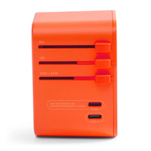 Matador global travel adapter forget-me-not orange universal power adapter