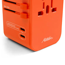 Matador global travel adapter forget-me-not orange universal power adapter