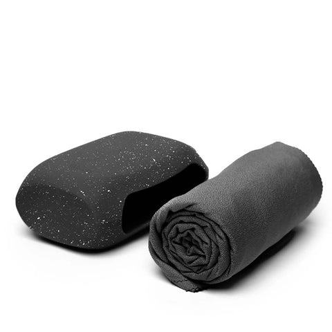 Matador NanoDry packable shower towel large black granite quick dry