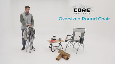 CORE EQUIPMENT Oversized Mesh Round Chair – Breathable, Heavy-Duty Outdoor Comfort