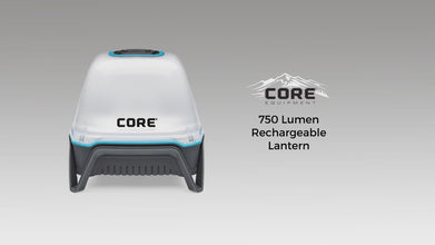 CORE EQUIPMENT 750 Lumen Rechargeable Lantern – Powerful LED Camping & Emergency Light