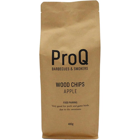 ProQ Apple Smoking Wood Chips 400g for natural BBQ and smoker grilling