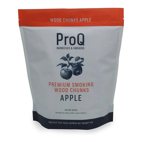 ProQ Apple Smoking Wood Chunks 1kg for BBQ and smoker grills