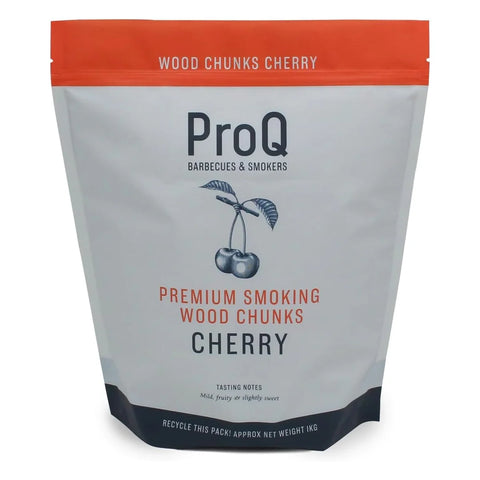 ProQ Cherry Smoking Wood Chunks 1kg for natural BBQ and smoker flavor