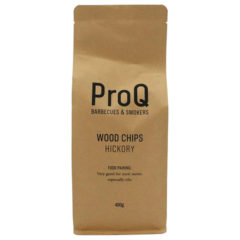 ProQ Hickory Smoking Wood Chips 400g for BBQ grills and smokers