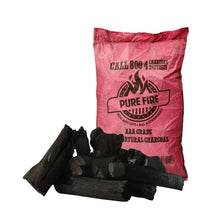 Purefire 10KG natural hardwood charcoal for BBQ grilling and smoking