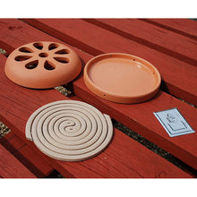 STV citronella burner with 6 mosquito repellent coils for outdoor garden and patio use