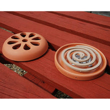 STV citronella burner with 6 mosquito repellent coils for outdoor garden and patio use
