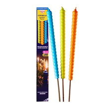 STV citronella garden flares 3 pack for outdoor mosquito protection