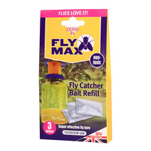 STV fly catcher bait refill sachet 3 pack for outdoor fly traps