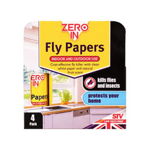 STV Fly Papers 4-pack natural fly control strips for home and garden