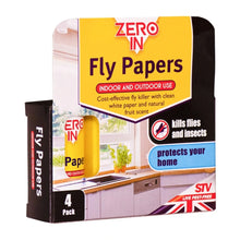 STV Fly Papers 4-pack natural fly control strips for home and garden