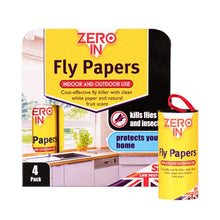 STV Fly Papers 4-pack natural fly control strips for home and garden