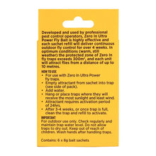 STV outdoor fly trap refill sachet 8g x 6 for garden and patio insect control