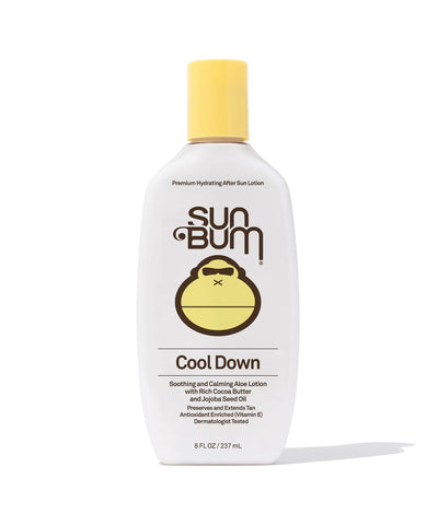 Sun Bum After Sun Cool Down Lotion 8 oz with aloe vera for soothing sunburn relief and hydrating skin