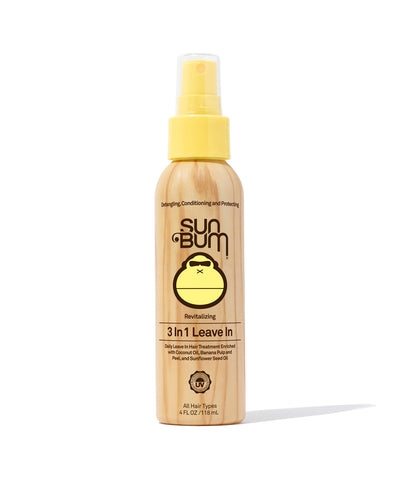 Sun Bum 3 in 1 leave in spray 4oz detangler conditioner UV hair protectant