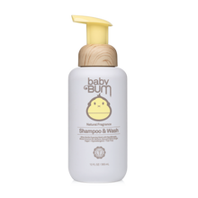 Sun Bum Baby Bum Shampoo and Wash 12 oz natural fragrance gentle tear-free baby hair and body wash bottle
