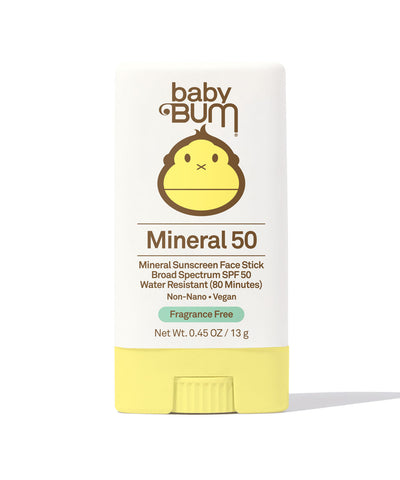 Sun Bum Baby Bum Mineral Sunscreen Stick SPF 50 for babies and kids natural sun protection portable sunscreen stick