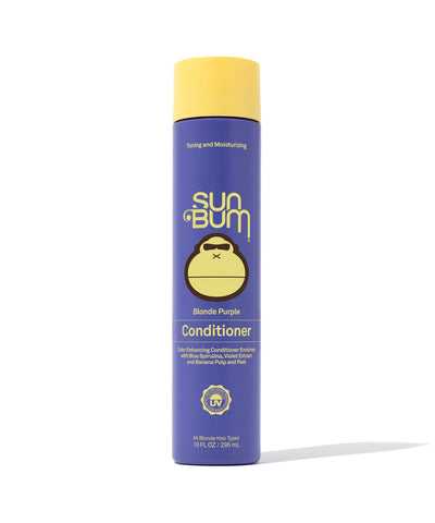 Sun Bum Blonde Purple Conditioner 10 oz for toning brassiness and brightening blonde hair