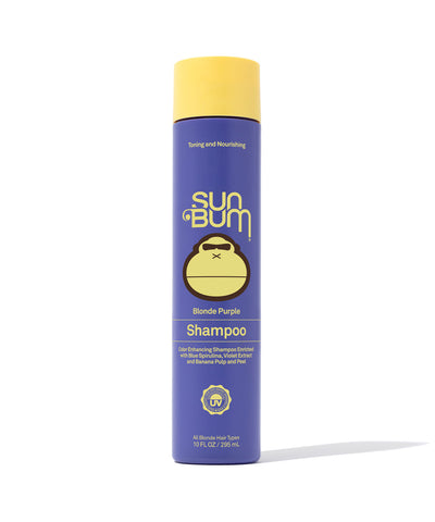 Sun Bum Blonde Purple Shampoo 10 oz for toning blonde silver and highlighted hair reducing brassiness