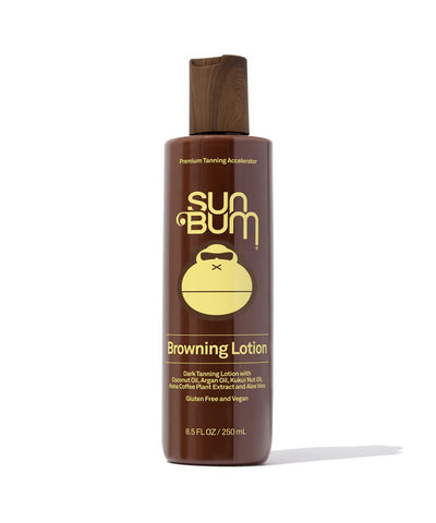 Sun Bum Browning Lotion 8.5 oz natural deep tanning accelerator with aloe and moisturizing oils for faster sun tanning