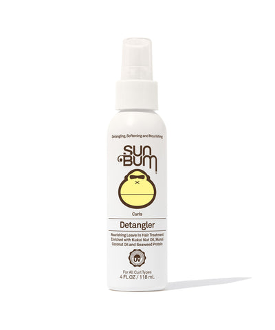 Sun Bum Curls and Waves Detangler Spray 4 oz anti frizz hair detangler for curly and wavy hair