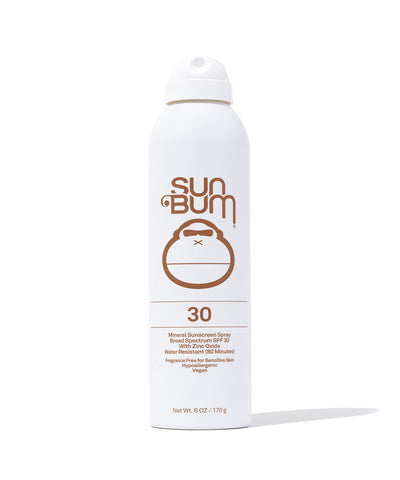 Sun Bum Mineral Sunscreen Spray SPF 30 natural zinc broad spectrum UVA UVB protection 3 oz