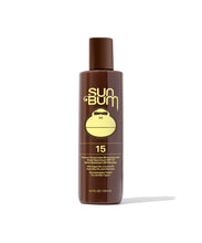 Sun Bum SPF 15 browning lotion 8.5 oz moisturizing tanning sunscreen bottle for natural tan and UV protection