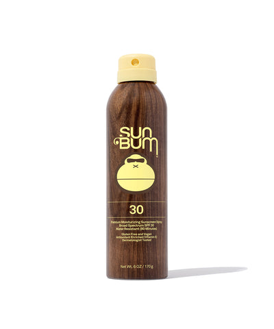 Sun Bum Original Sunscreen Spray SPF 30 with broad spectrum UVA UVB protection 6 oz bottle