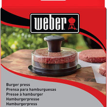 Weber burger press for making perfectly shaped homemade burgers