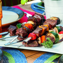 Weber kebab set with 5 stainless steel skewers for BBQ and grilling