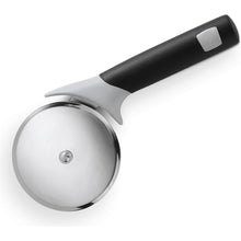 Weber stainless steel pizza cutter with sharp wheel for clean and effortless pizza slicing